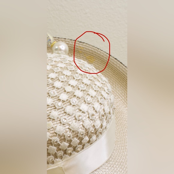 Lace & Rhinestone Hat - Picture 7 of 7